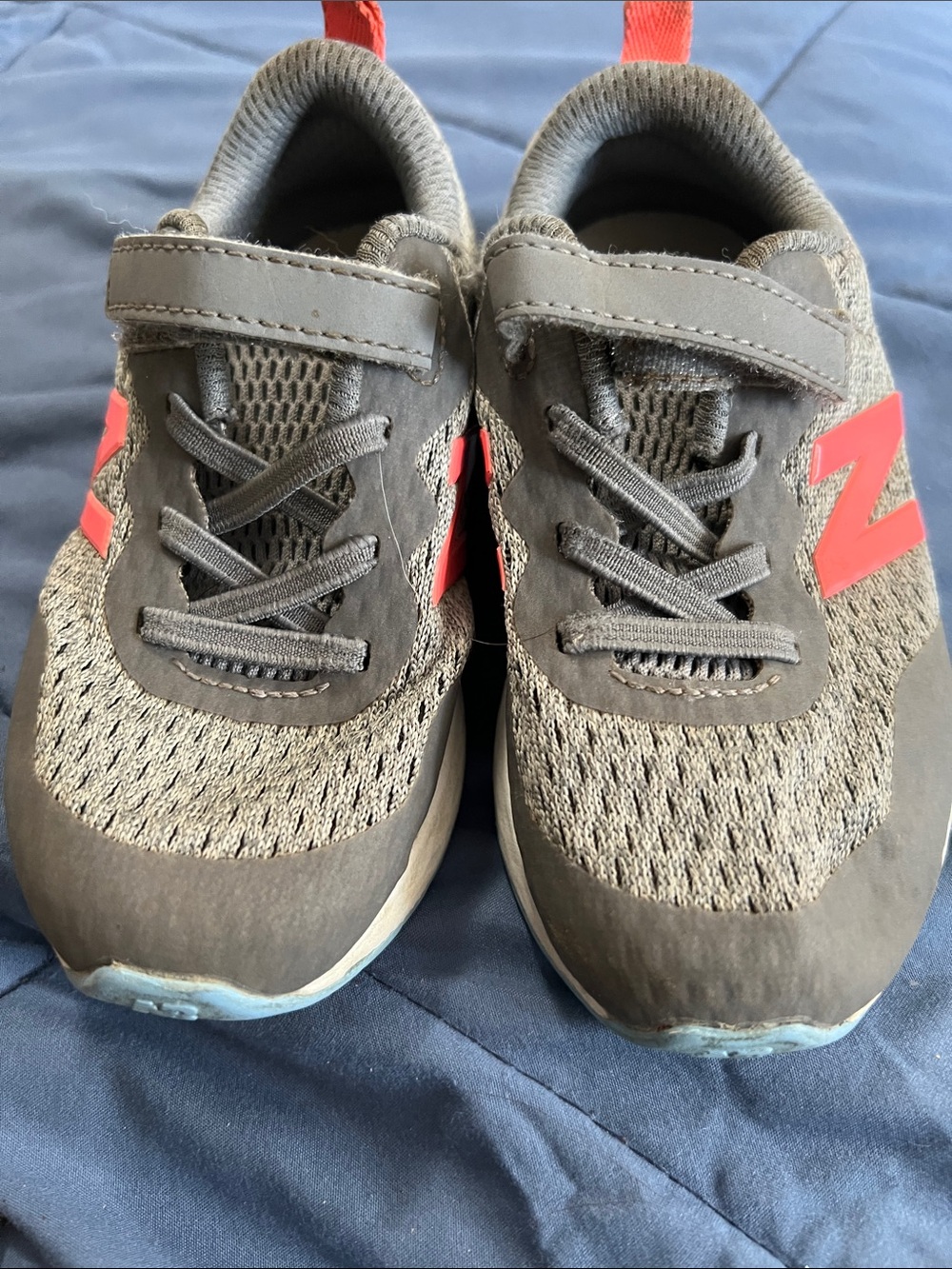 New Balance Gray & Pink Kids Athletic Sneakers
